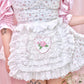 Cottage Frill Apron - White