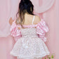 Cottage Frill Apron - White