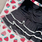 Candy Heart Two Piece Swimsuit Black BOTTOM PREORDER