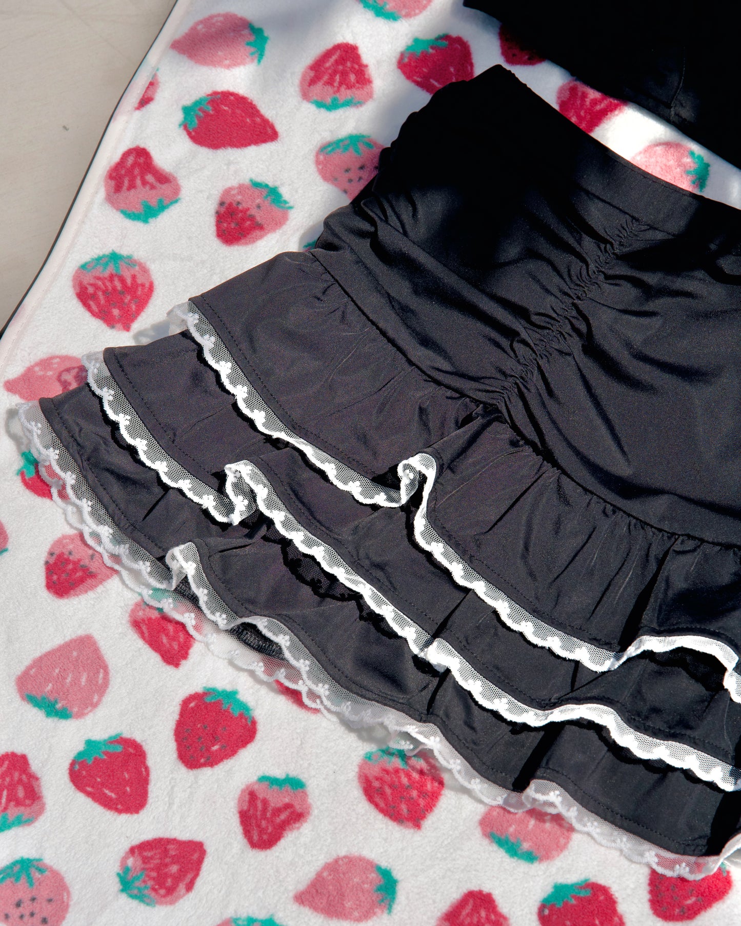 Candy Heart Two Piece Swimsuit Black BOTTOM PREORDER