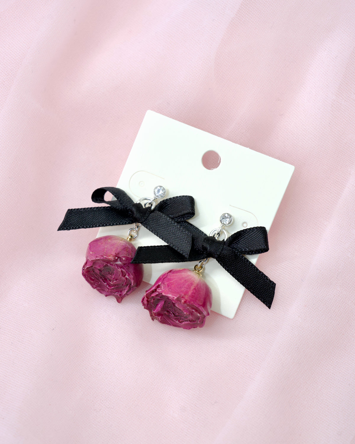 Rosebud Secret Garden Earrings - Midnight // PREORDER
