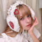 Anatomical Heart Ear Muffs - White // PREORDER