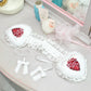 Anatomical Heart Ear Muffs - White // PREORDER