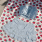Candy Heart Two Piece Swimsuit Blue BOTTOM PREORDER