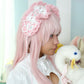 Butterfly Frill Hand Crochet Headdress - Pink