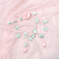 Rose Vine Necklace - Pink