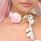 Rose Vine Necklace - Pink