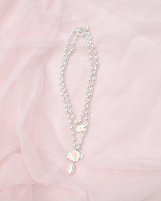 Rose Bloom Pearl Necklace // PREORDER