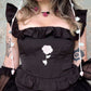 Rosy Romance Corset Top - Black // PREORDER