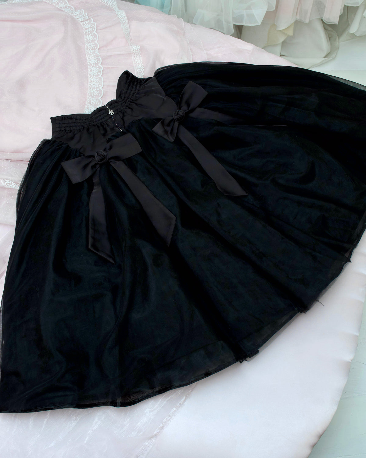 Sweet Rose Princess Skirt - Black // PREORDER