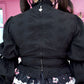 Cupid's Charm Heart Cutout Cotton Blouse - Black // PREORDER