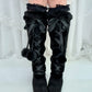Snow Kitty Boots - Black // PREORDER