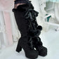 Snow Kitty Boots - Black // PREORDER