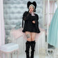 Snow Kitty Boots - Black // PREORDER
