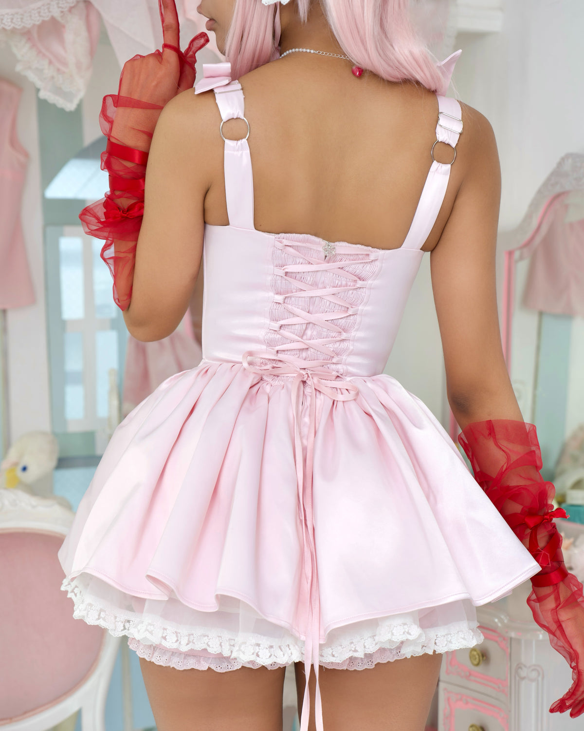 Anatomical Heart Corset Dress - Pink // PREORDER