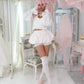 Cupid's Charm Heart Cutout Cotton Blouse - White // PREORDER