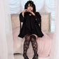 Heart Locked Babydoll Dress - Black // PREORDER