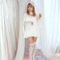 Heart Locked Babydoll Dress - White // PREORDER