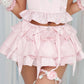 Little Layered Satin Skirt - Pink // PREORDER
