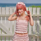 Vintage Sweetheart Two Piece Swimsuit Pink TOP PREORDER