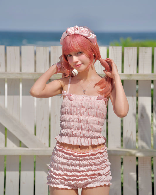 Vintage Sweetheart Two Piece Swimsuit Pink TOP PREORDER