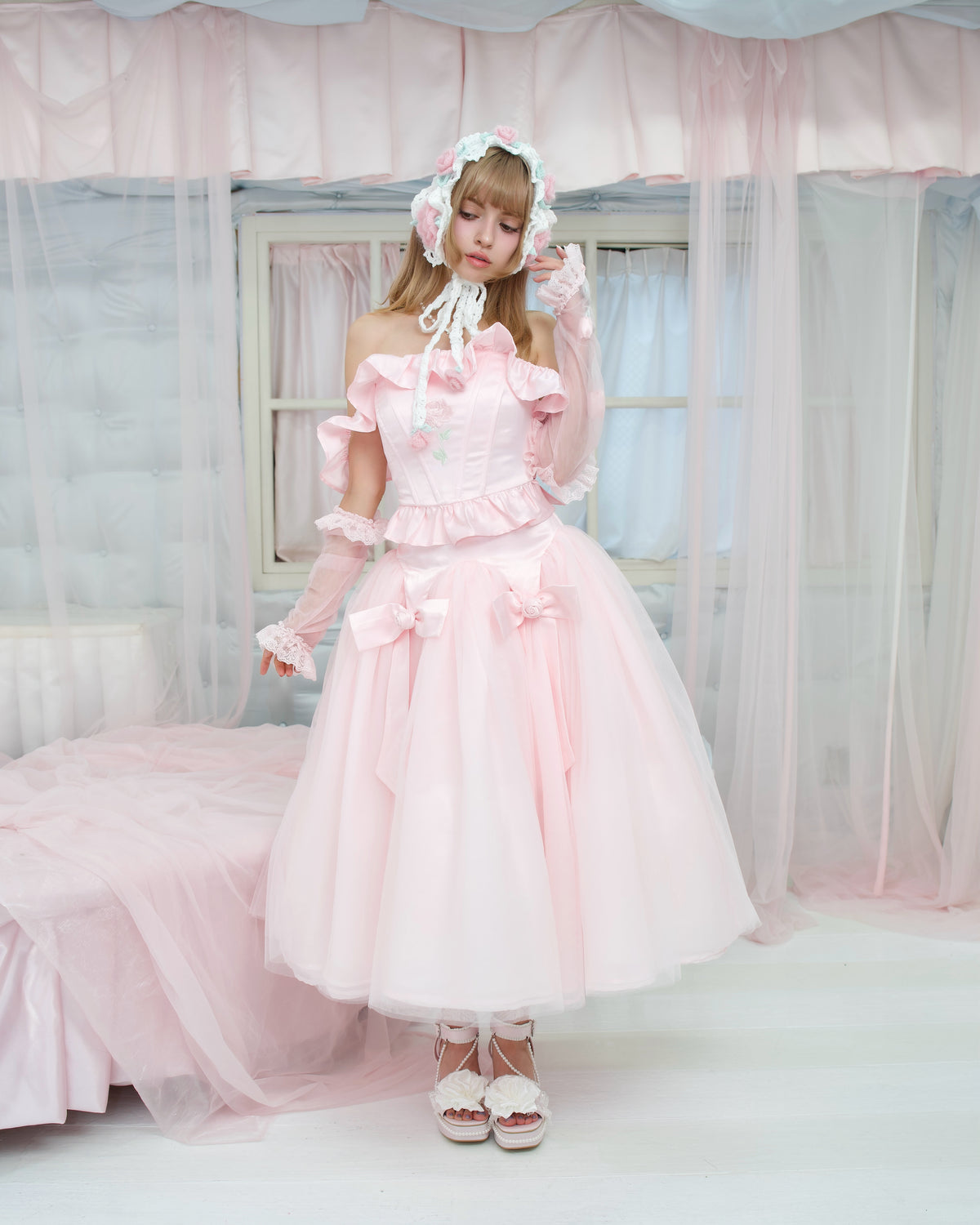 Sweet Rose Princess Skirt - Pink // PREORDER