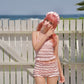 Vintage Sweetheart Two Piece Swimsuit Pink TOP PREORDER