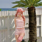 Vintage Sweetheart Two Piece Swimsuit Pink BOTTOM PREORDER