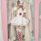 Anatomical Heart Corset Dress - White // PREORDER