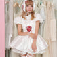Anatomical Heart Corset Dress - White // PREORDER