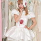 Anatomical Heart Corset Dress - White // PREORDER