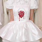 Anatomical Heart Corset Dress - White // PREORDER