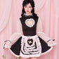 Cottage Frill Apron - Black