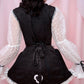 Cottage Frill Apron - Black