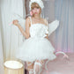 Sugar Ribbon Tulle Dress - White // PREORDER