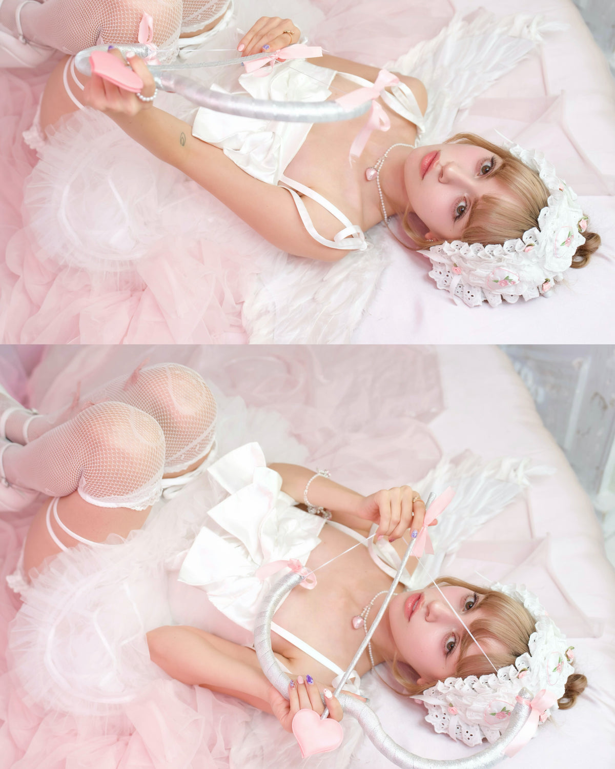 Sugar Ribbon Tulle Dress - White // PREORDER