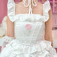 Rosy Romance Corset Top - White // PREORDER