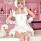 Rosy Romance Corset Top - White // PREORDER