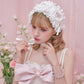 Heartbeat Rose Headdress - White
