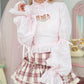 Cupid's Charm Heart Cutout Cotton Blouse - Pink // PREORDER