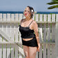 Vintage Sweetheart Two Piece Swimsuit Black BOTTOM PREORDER