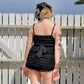 Vintage Sweetheart Two Piece Swimsuit Black TOP PREORDER