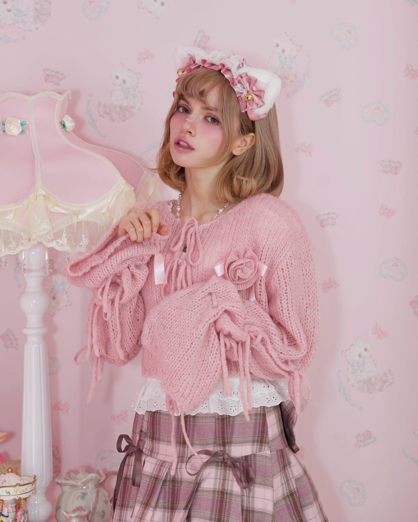 Marshmallow Rose Cardigan - Pink // PREORDER