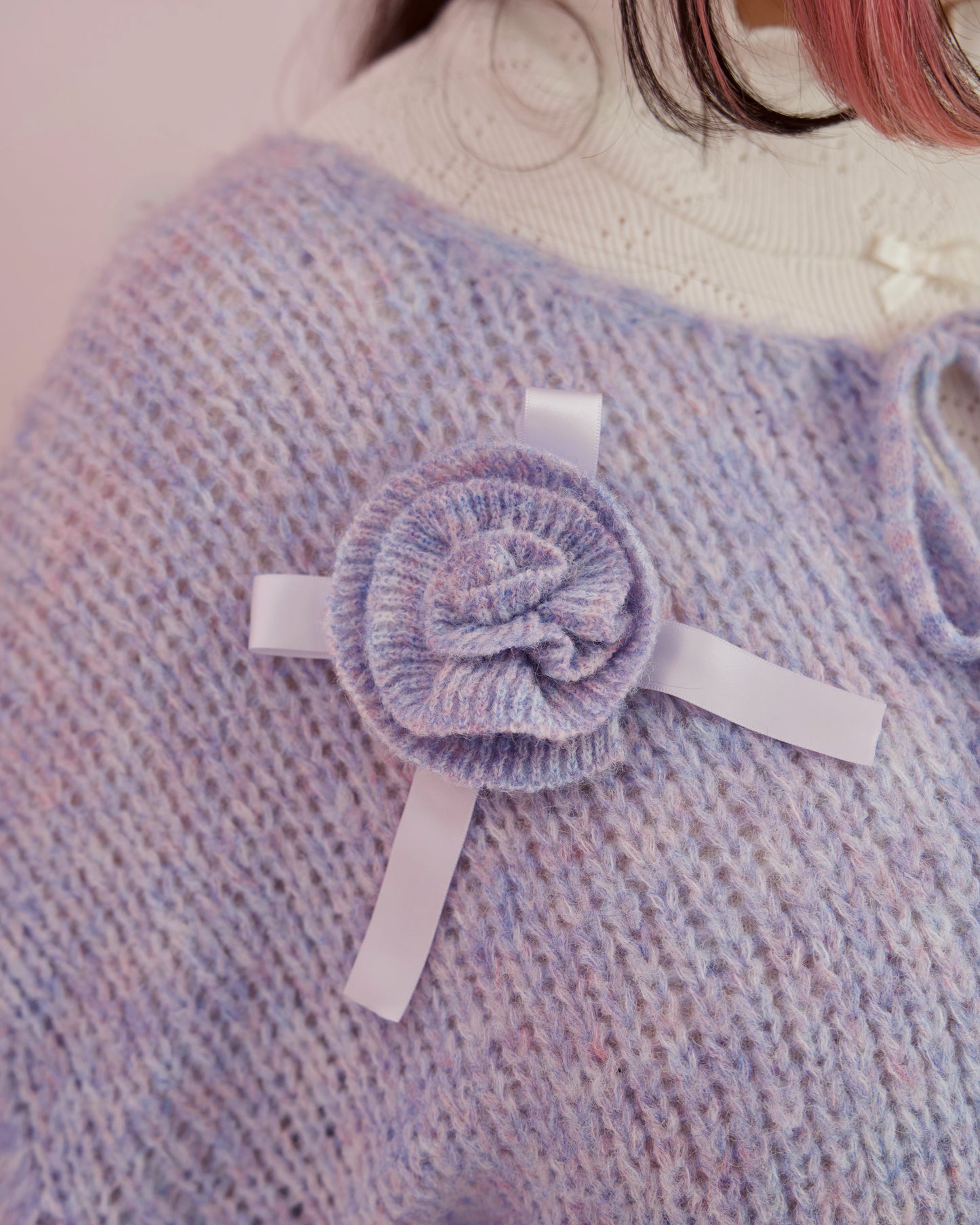 Marshmallow Rose Cardigan - Purple // PREORDER
