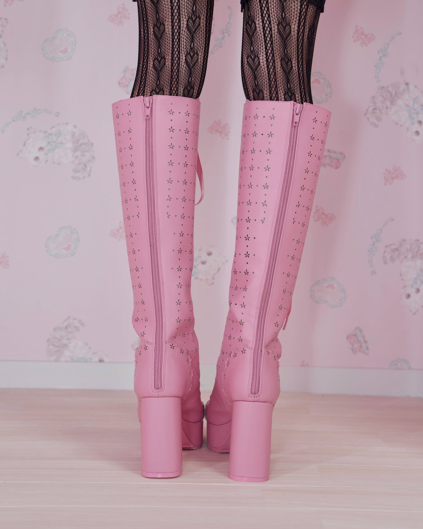 Sweet Obsession Knee-High Lace Up Boots - Raspberry // PREORDER