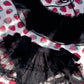 Rosette Veil Two Piece Swimsuit Black TOP PREORDER