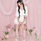 Sweet Sailor Cotton Dress - White // PREORDER