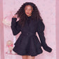 Sugarplum Heart Coat - Black