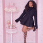 Sugarplum Heart Coat - Black