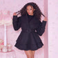 Sugarplum Heart Coat - Black